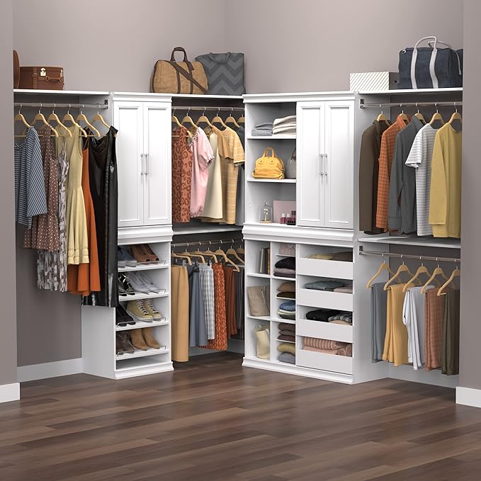 ClosetMaid Modular Storage Shelf Unit with 3 Shelves, White