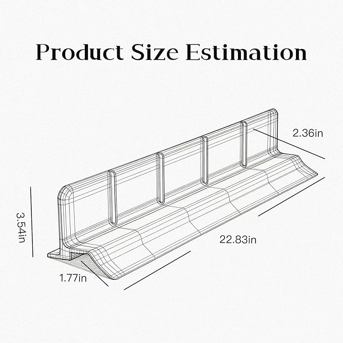 Kitchen Sink Splash Guard 23", Silicone Sink Protectors for Kitchen with High Anti-Spill Lip, Flexible Waterproof Edge Shield, Self-Draining, Easy Install & Wipe Clean, Gray