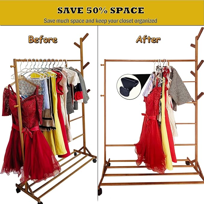 60PCS Space Saving Hanger Hooks, Clothes Hanger Connector Hooks, Heavy Duty Hanger Hooks Space Saver, Cascading Connection Hook, Bear-Shaped