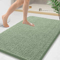 Arotive Bathroom Rugs 44x24, Extra Soft Absorbent Shaggy Chenille Bath Rugs, Machine Washable Rubber Backing Non-Slip Bath Mats for Bathroom Floor Tub and Shower, Home Decor Accessories, Sage Green