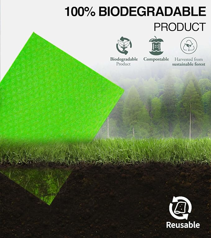 10 PCS Swedish Dishcloths for Kitchen 100% Biodegradable | Reusable Cellulose Sponge Cloths | Ultra Absorbent, Eco-Friendly Cleaning Towels | Dishcloths for Washing Dishes & General Cleaning