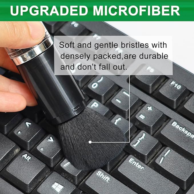 4 Pack Exquisite Duster Brush Kit, Small Dust Brushes, Feather Duster, Soft Fibers, Efficient Dust Removal, Cleaning Tool Perfect for Digital Devices, Keyboards, Car Interior, Craft, Mobile Phone