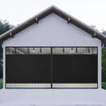 Privacy Garage Door Screen Blackout for 1 Car Garage-9x7FT Heavy Duty Magnetic Garage Screen,Thicker 265g/㎡ Mesh, Hands Free, Magnetic Privacy Garage Screen Door