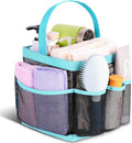 EUDELE Mesh Shower Caddy Portable for College Dorm Room Essentials, 8-Pocket Large Capacity Shower Bag for Beach, Swimming, Gym Pack
