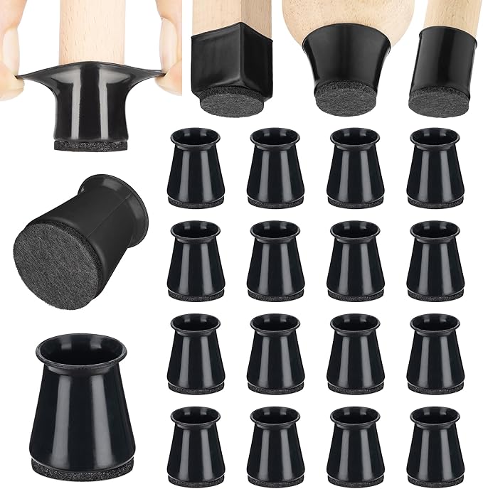Aneaseit Chair Leg Floor Protectors - Felt Bottom Silicone Pads for Hardwood Floors & Furniture Feet - Chair Leg Caps - Rubber Caps for Chairs - Floor Protectors for Furniture