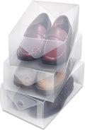 Whitmor Clear Vue Men's Shoe Box, S/3