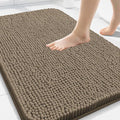Arotive Bathroom Rugs 30x20, Extra Soft Absorbent Shaggy Chenille Bath Rugs, Machine Washable Rubber Backing Non-Slip Bath Mats for Bathroom Floor Tub and Shower, Home Decor Accessories, Camel