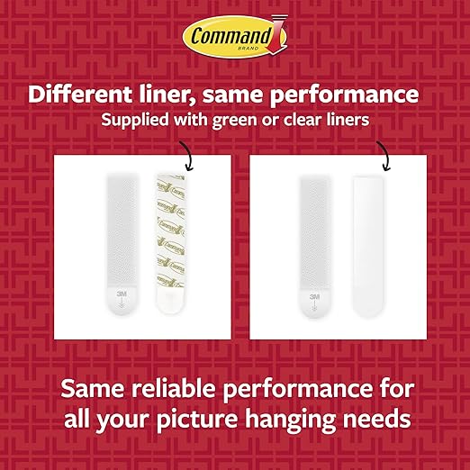 Command 20 lb XL 8 Pairs Heavyweight Picture Hanging Strips (16 Strips), Damage-Free Hangers for Picture Frames, No Tools Required, Ideal for Home Room Wall Decor, White Adhesive