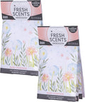 Fresh Scents Scented Sachets | Baby Powder | Home Fragrance | Long Lasting (Up to 6 Months) | Air Freshener for Closets, Drawers, & Cars | 6 Pack