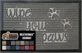 GORILLA GRIP 100% Waterproof All-Season WeatherMax Doormat, 47x35, US Designed Natural Rubber, Stain and Fade Resistant, Low Profile Indoor Outdoor Door Mats, Easy Clean Patio Mat, Stone Paws