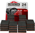 X-PROTECTOR Non Slip Furniture Pads – 24 Premium Furniture Grippers 1 1/2"! Best SelfAdhesive Rubber Feet Furniture Feet – Ideal Non Skid Furniture Pad Floor Protectors – Keep Furniture in Place!