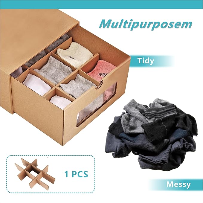 12 Pack Shoe Storage Bins, Waterproof Storage Boxes, Shoe Containers For Sneaker Display, Hat Organizer, Stack-able Cardboard Boxes, with Marking Labels, Transparent Window(13.2'' x 8.3'' x 5.1'')