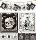 8 Pack Reusable Kitchen Dishcloths - Absorbent, Fast Drying, Washable Swedish Towels with Cute Black Skull Design