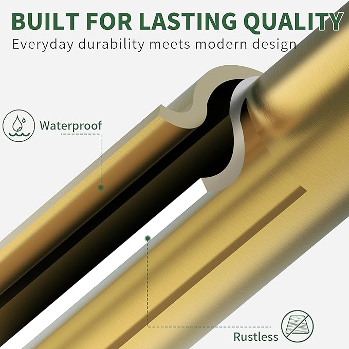 Toilet Paper Holder Stand,Free Standing Toilet Paper Holder,Modern Post Pivoting Toilet Paper Stand with Stable Weighted Base,SUS304 Stainless Steel Tissue Roll Holder Stand for Bathroom,Brushed Gold