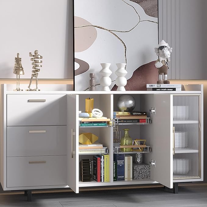 jkxoo Expandable Pull Out Cabinet Organizer, Adjustable Width:23.2~39.9''W x 22.5''D Under Sink Organizer, Drawer Storage Shelves for Kitchen, Bathroom, Closet, Pantry, Cupboard, Pots, Pans