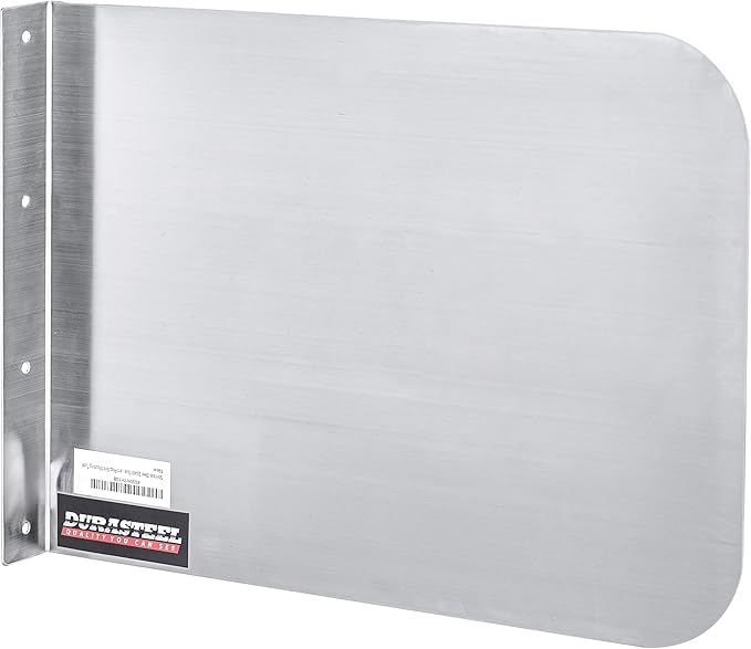 DuraSteel Stainless Steel Sink Splash Guard - 17" x 12" Wall Mount Commercial Kitchen Shield - Kitchen Safety & Hygiene Cooking Splatter Screen - Ideal for Hand Sinks, Prep Sink, Utility Sink