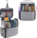 Lifewit Mesh Shower Caddy Bag Portable for College Dorm Room Essentials, Hanging Organizer Basket, Quick Dry Tote Bag for Camping, Bathroom, Beach, Travel, Large, Grey