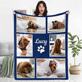 Personalized Pets Blanket with Photos, Custom Blanket for Small Dogs, Personalized Dog Blankets with Picture, Memorial Gifts for Pet Passing Away