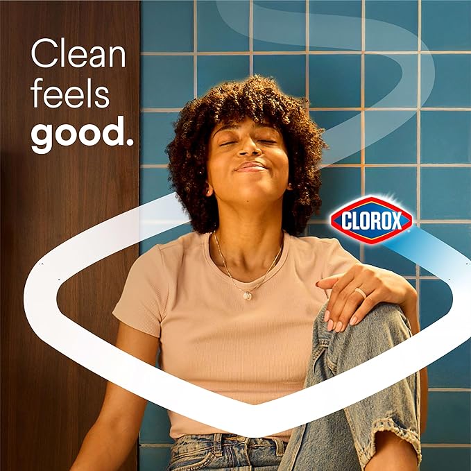 CLOROX Toilet Bowl Cleaner Clinging Bleach Gel, Ocean Mist, 24 Fl Oz, Pack of 2 (Package May Vary)