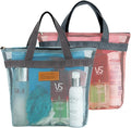 Mesh Shower Caddy Bag Portable Hanging Toiletry and Bath Organizer with Zipper for Travel, Gym, Camping, College Dorms, Beach