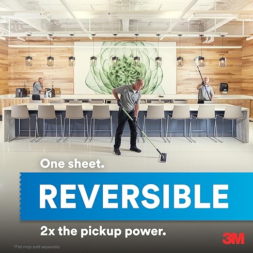 3M Easy Trap Sweep and Dust Sheets, 2 Rolls of 250 5" x 6" Sheets (500 Sheets), Disposable Easy Sweep Floor Duster, Picks Up 8x More Dirt, Dust, Sand, Hair, Works on Dry or Wet Surfaces, 55655W