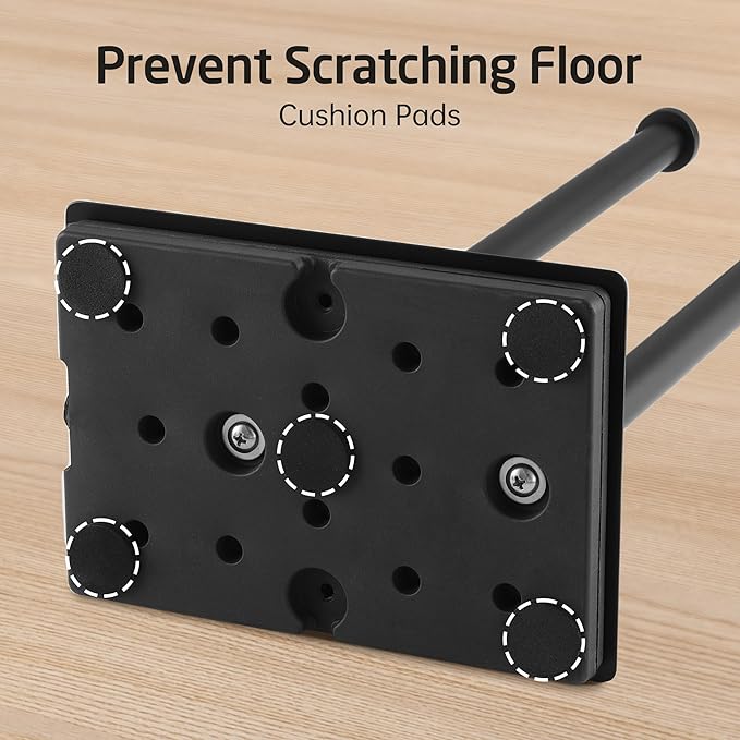 KES Freestanding Toilet Paper Holder with Reserve for Bathroom with Weighted Base, Modern Tissue Roll Holder Stand 29" H, SUS304 Stainless Steel Rustproof Matte Black, BPH286S1B-BK