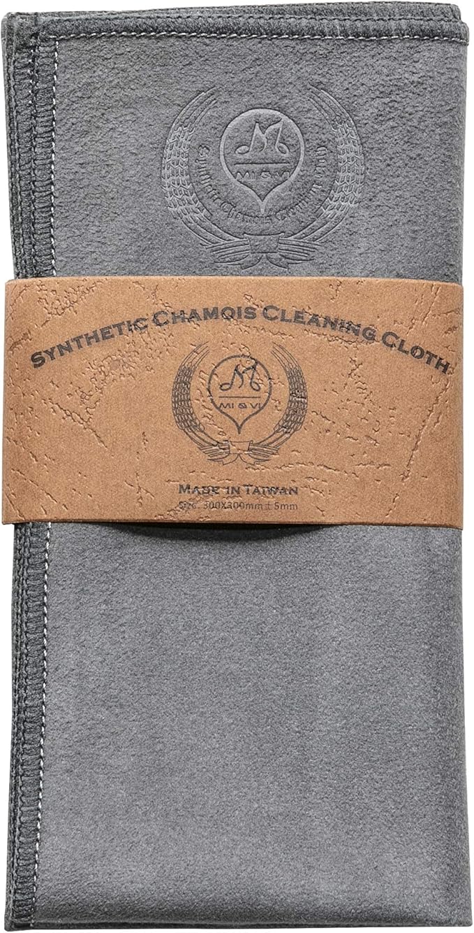 MI&VI Synthetic Chamois Microfiber Instrument Cleaning & Polishing Cloth for Violin, Viola, Cello, Bass, Guitar 12x12in(Pack of 3)