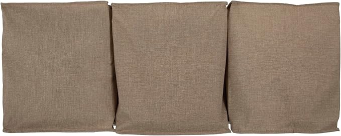 Household Essentials Under Bed Zippered Sweater Storage Bags with Clear Vision Panel, Set of 3, Latte Brown
