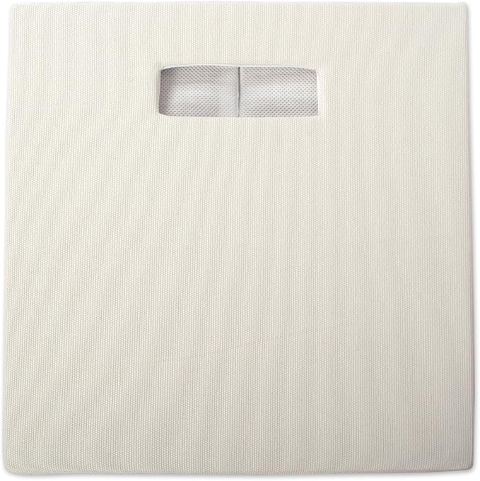 DII Poly-Cube Storage Collection Hard Sided, Collapsible Solid, Large, Off White (Pack of 2)