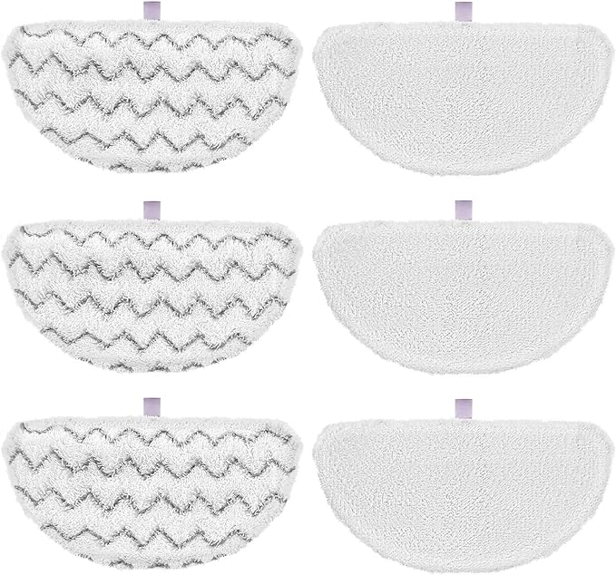 6 Pack 1940 for Bissell Steam Mop Pads for Bissell PowerFresh Steam Mop 1806 1544 1440 2075A 2685A 1940W 19404 Series, Model 19402 19408 1940a 1940f 1940q 1940t B0006 B0017, Part #5938#203-2633