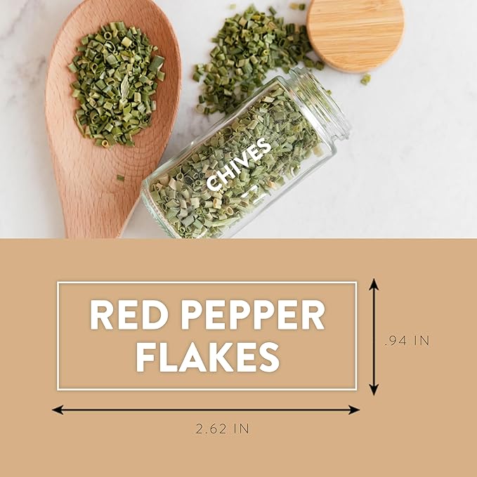 SAVVY & SORTED Spice Labels for Spice Jars, 168 Clear Spice Jar Label Stickers Seasoning Containers, Expiration Labels, Spice Organizer Herb Pantry Label