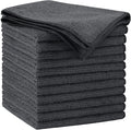 AIDEA Microfiber Cleaning Cloth Grey 12PK, Microfiber Towels for Cars, Premium Car Cloths, Dusting Cloth Lint Free Cleaning Rags for SUVs, House, Kitchen, Window, Workshops,11.5×11.5"