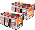 Clear Heavy Duty Extra Large Moving Bags, Reinforced Handle and Double Zipper Storage Bags, Packing Bags Alternative (2 Packs)