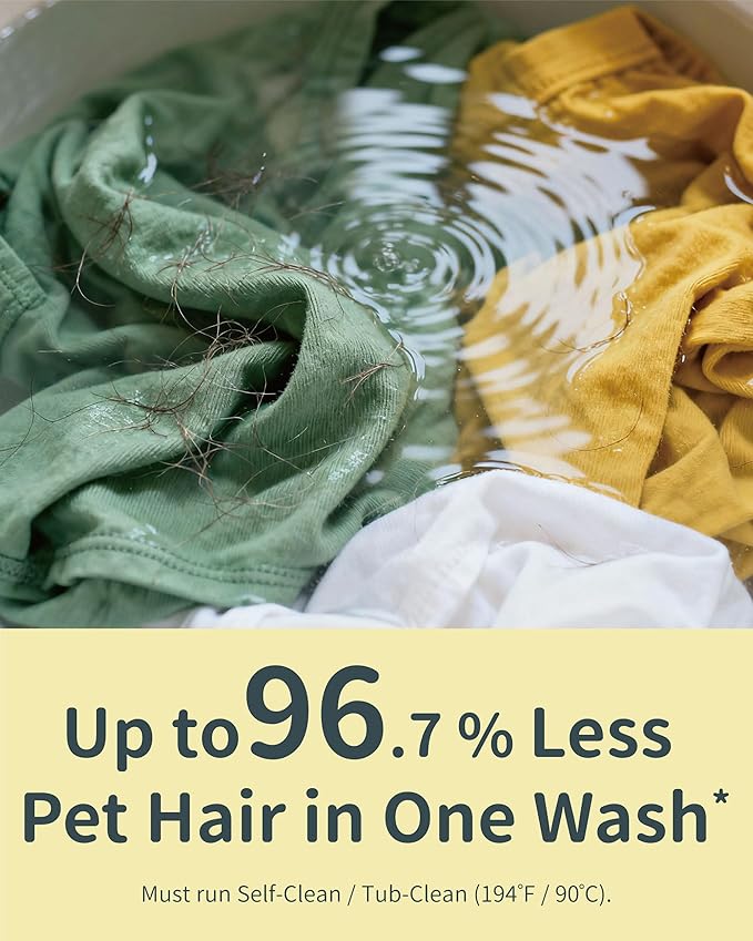 FurGone by Seedshub Pet Hair Odor & Stain Remover for Laundry, Upgraded Higher Hair Dissolution, 6-Month Supply, Based Powder Detergent for Clothes,Effective Dog & Cat Hair Remover,Septic Safe