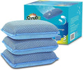 Miracle Microfiber Kitchen Sponge by Scrub-It - Non-Scratch Heavy Duty Dishwashing Cleaning sponges- Machine Washable - (Blue)