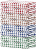 Nialnant 8 Pack Kitchen Towels, Dish Towels for Kitchen, 100% Cotton Dish Cloths for Washing Dishes, Quick Drying Reusable Cleaning Rag - 25 x 16 in