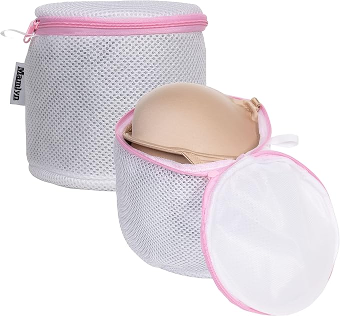 Mesh Bra Bags for Washing Machine, Lingerie wash Bags for Laundry (set of 2)