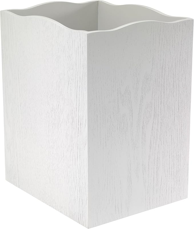 Avanti Linens - Waste Basket, Decorative Trash Can, Beach Inspired Bathroom Accessories (Seaglass Collection)