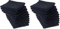 Eurow Microfiber Salon Towels – Bleachproof, Ultra Absorbent & Quick Drying – Soft, Lightweight & Durable for Hair Styling, Beauty, Barber & Spa Use, 16 x 29 Inches, 20-Pack, Black