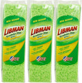 Libman Scrubster Mop Refill Pack, Three #3105 Refills Extra-Absorbent, Cellulose Coated Sponge Replacement Heads for The Libman Scrubster Mop, 3 Pack