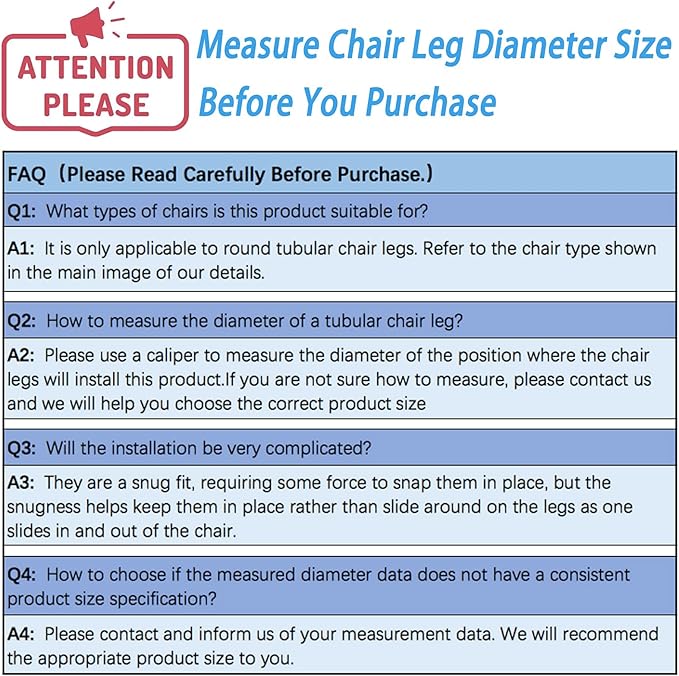 Rectangle U Shaped Chair Leg Tips Caps with Felt Pads,Furniture Feet Protector Slide Smoothly Glides No Scratches No Noise Protect Hardwood Floor,Fit 12mm(15/32inch) Diameter Tubular Leg (Black 24PCS)