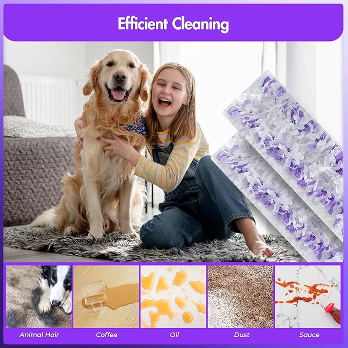 20 Pack Disposable Mopping Pad Refills for Swiffer Power Mop, Power Mop Refills, Multi-Surface Replacement Powermop Kit for Wood Floor Cleaning