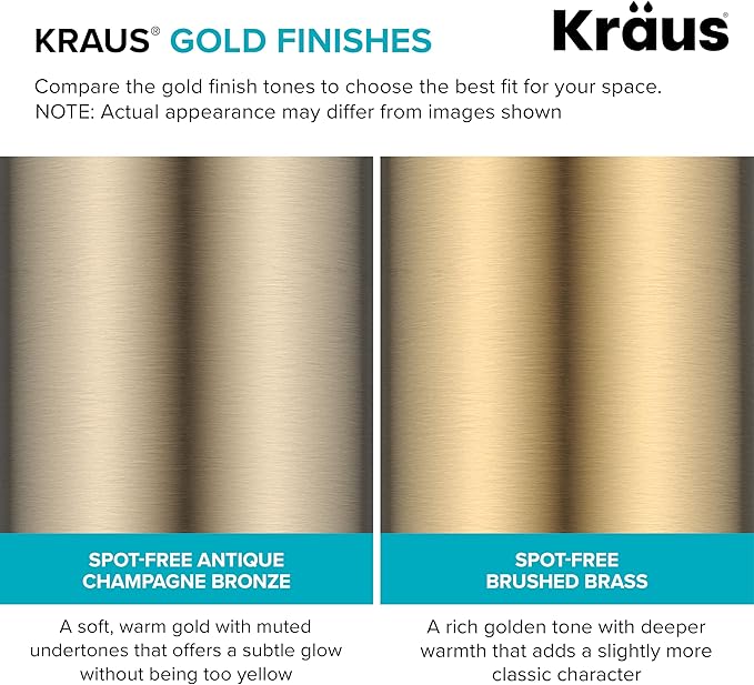KRAUS Kitchen Soap and Lotion Dispenser in Spot-Free Antique Champagne Bronze, KSD-43SFACB