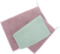 balacoo 2pcs Absorbent Microfiber Kitchen Cleaning Cloths 20x30cm Hanging Loop, Double-Layer Soft Dish Towels for Multi-Function Wiping and Dishwashing