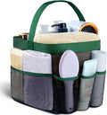Attmu Mesh Shower Caddy Portable for College Dorm Room Essentials with 8 Pockets, Hanging Shower Caddy Dorm Basket, Quick Dry Shower Bag for Bathroom