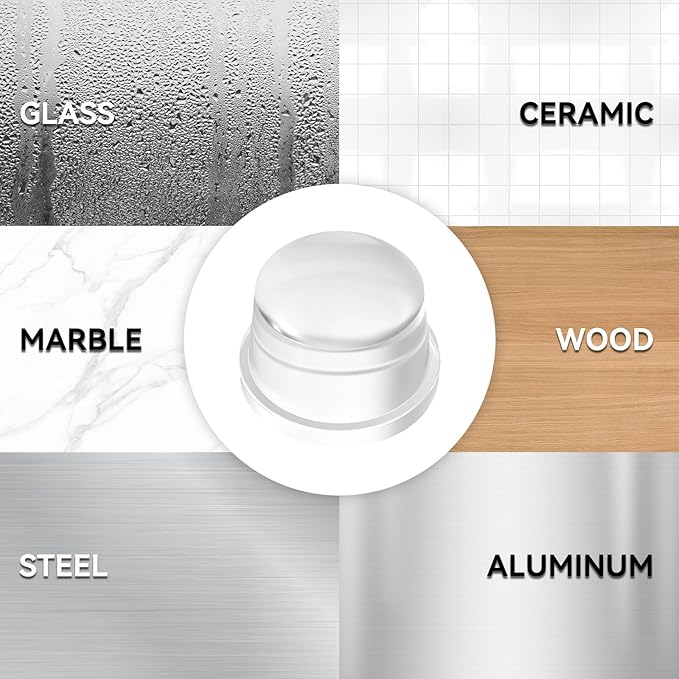 Upgraded Door Bumper 1.5" Clear Silicone | Self-Adhesive Door Knob Wall Protector |Large Rubber Door Stops for Wall Protection & Noise Reduction | 1 Pack