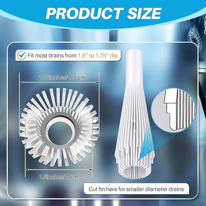 Feekoon 2 Pack Lint Trap for Washing Machine Utility Tub and Sink Drains, Laundry Lint Catcher with Rubber Plugs, Hair Catcher, Compatible with 1. 5''and 1. 75'' Drain to Prevent Clogs in Plumbing