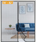 Yotache Magnetic Screen Door Fits 78" Wide x 82" Height, Screen Size 80" W x 83" L Strengthened French and Patio Door Screen Curtain Black