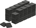uxcell Felt Furniture Pads, 100Pcs 0.98" x 0.98" Adhesive Backed Felt Non-Slip Anti-Scratch Chair Leg Protectors for Protecting Hardwood Floor, Black