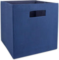 DII Poly-Cube Storage Collection Hard Sided, Collapsible Solid, Small, Nautical Blue